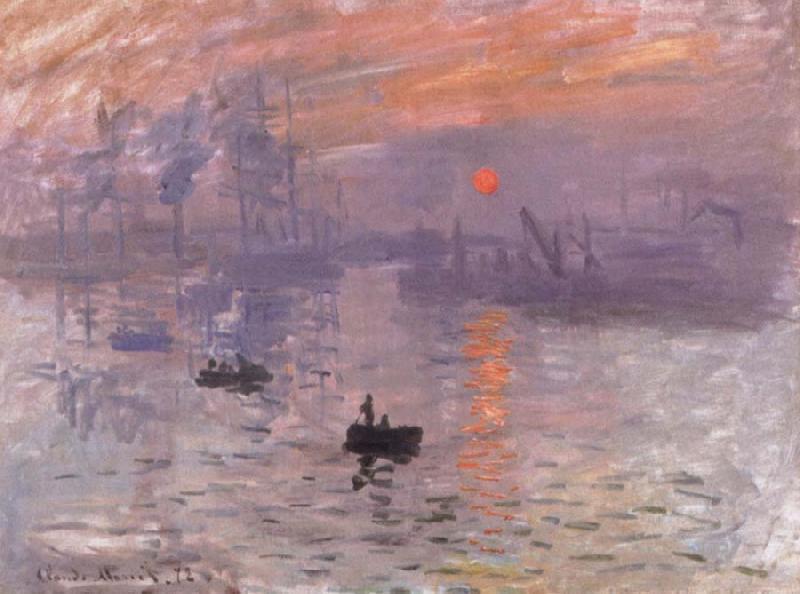 Claude Monet Impression Sunrise.Le Have